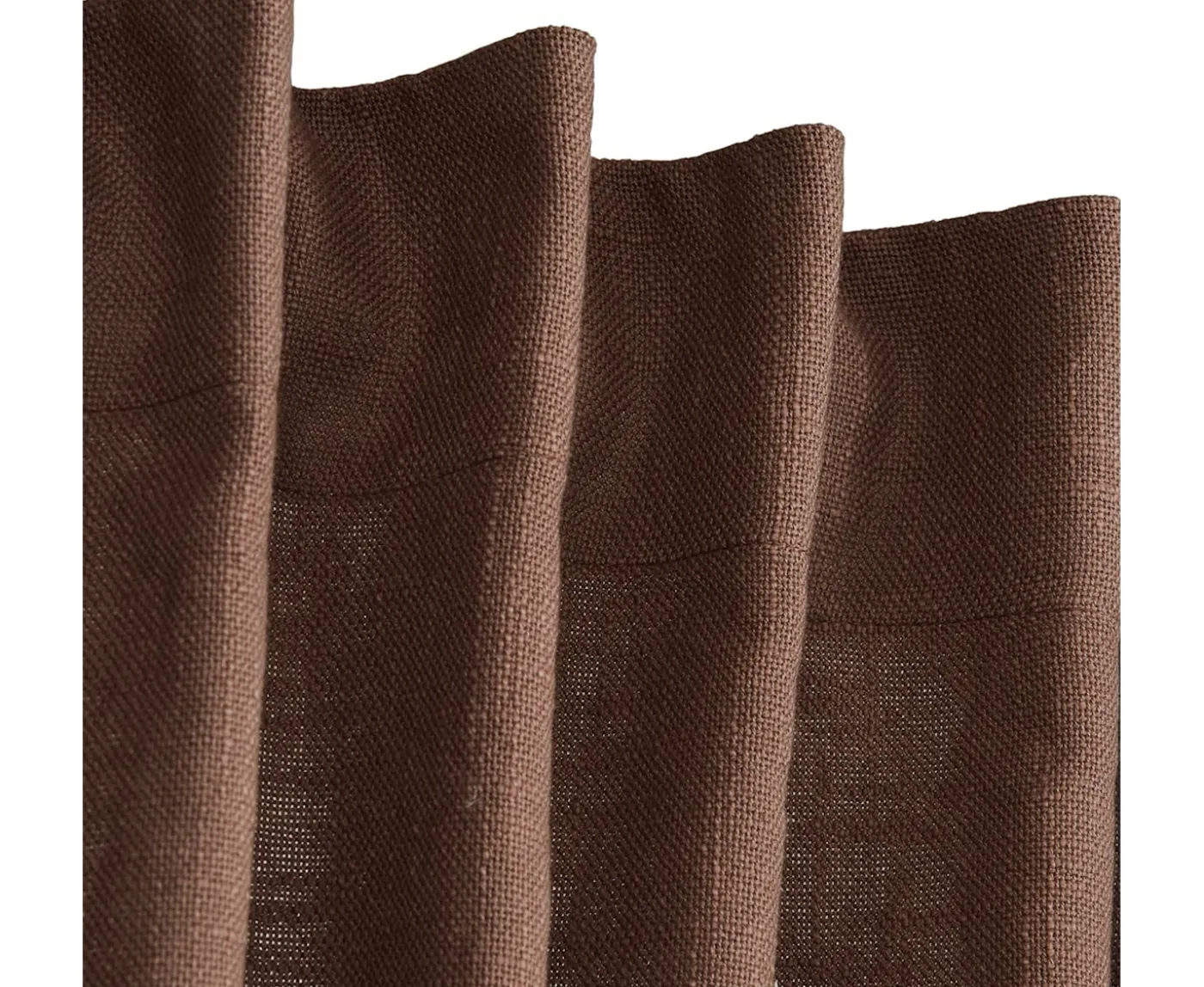 Svanefors Harper Gardinlängd Nougat 140x280 2-pack