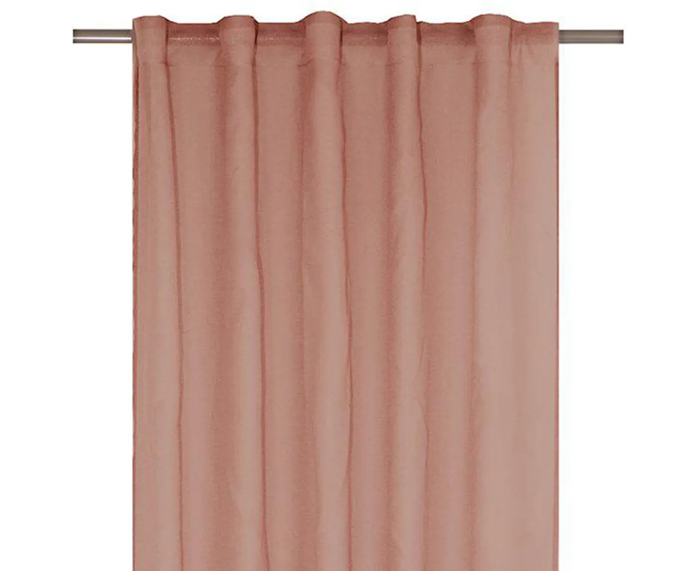 Svanefors Rimy Gardinlängd Rosa 300cm 2-pack