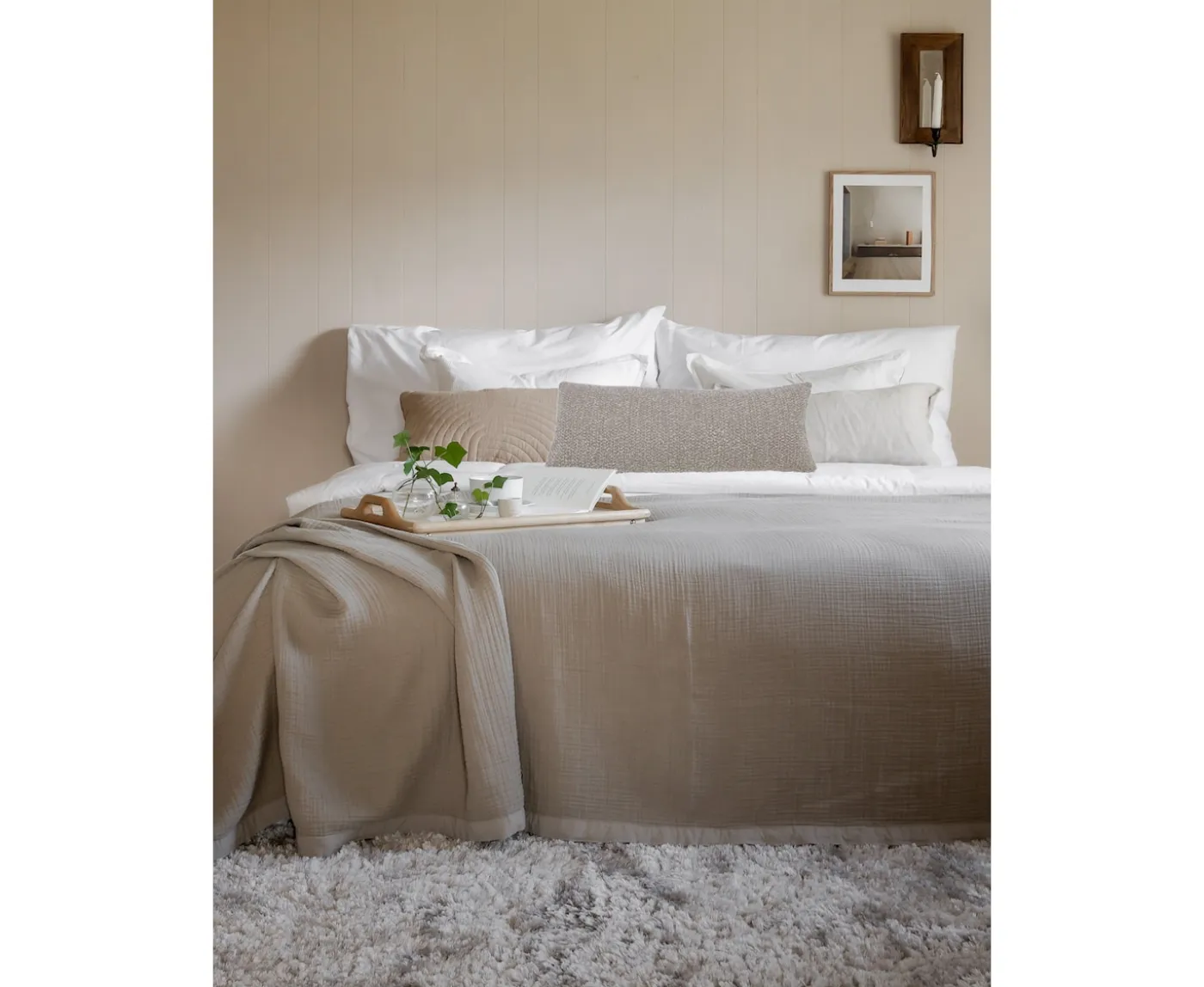 Svanefors Trond Kuddfodral Beige 35x80