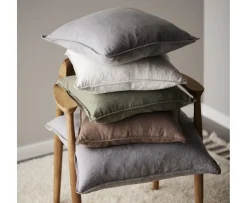 Svanefors Julie Kuddfodral Linne Offwhite 45x45