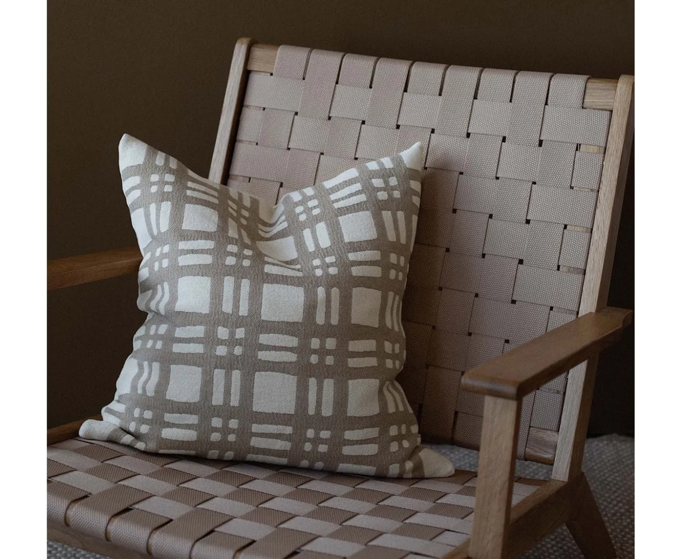 Tell me more Camille Kuddfodral Beige/Offwhite 50x50