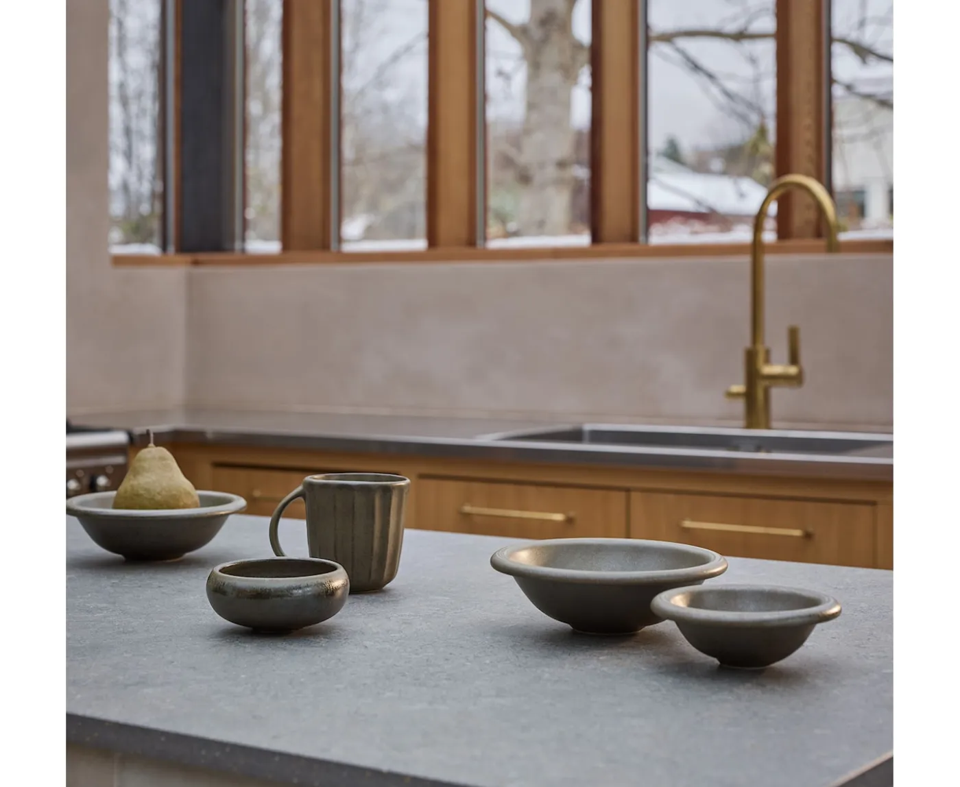 Tell me more Elba Skål Globe Green Brown Xsmall 2-pack