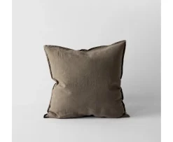 Tell me more Kuddfodral Linne Taupe 50x50