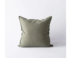 Tell me more Kuddfodral Linne Olive 50x50