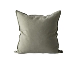 Tell me more Kuddfodral Linne Olive 50x50
