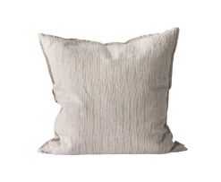Tell me more Kuddfodral Linne Hazelnut Stripe 50x50