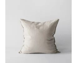 Tell me more Kuddfodral Linne Warm Grey 50x50
