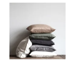 Tell me more Kuddfodral Linne Khaki 50x50
