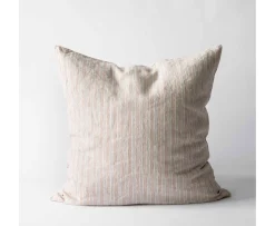 Tell me more Kuddfodral/Örngott Linne Hazelnut Stripe 65x65