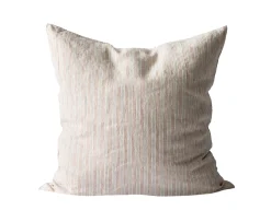 Tell me more Kuddfodral/Örngott Linne Hazelnut Stripe 65x65