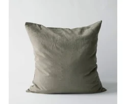 Tell me more Kuddfodral/Örngott Linne Olive 65x65