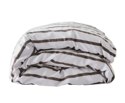 Tell me more Påslakan Taupe Stripe 150x200
