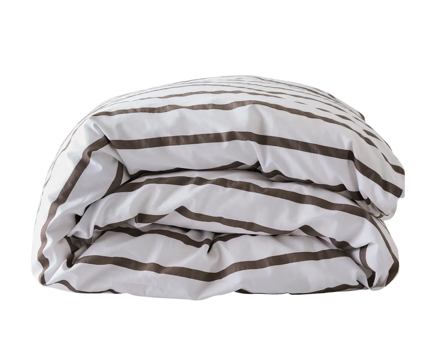 Tell me more Påslakan Taupe Stripe 150x200