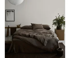 Tell me more Örngott Linne Taupe 60x90