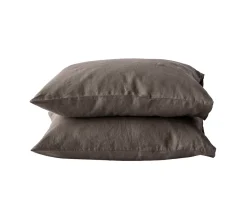 Tell me more Örngott Linne Taupe 50x60 2-pack