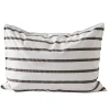Tell me more Örngott Taupe Stripe 50x60