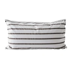 Tell me more Örngott Taupe Stripe 50x90