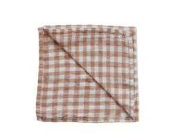 Tell me more Servett Linne Gingham Biscuit