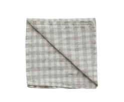 Tell me more Servett Linne Gingham Natural