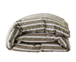 Tell me more Påslakan Olive Stripe 150x200