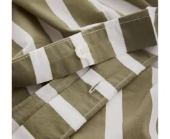 Tell me more Påslakan Olive Stripe 240x220