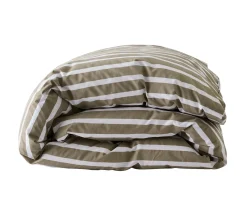 Tell me more Påslakan Olive Stripe 240x220