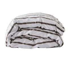 Tell me more Påslakan Taupe Stripe 240x220