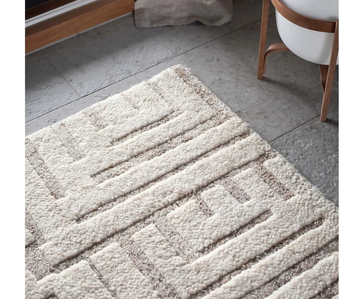 Tell me more Viby Ullmatta Ivory/Brown 200x300