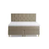 Tempur Promise Kontinentalsäng Warm Grey 180x200 Pro Plus SmartCool 8cm Medium Metallben Krom 12cm
