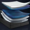 Tempur Promise Kontinentalsäng Ivory 180x200 Pro Plus SmartCool 8cm Mjuk Metallben Krom 12cm