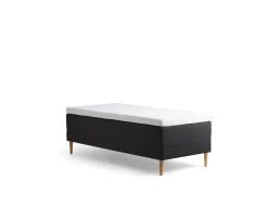 Tempur Promise Ramsäng Dark Grey 90x200 Pro Plus SmartCool 8cm Mjuk Rundat Ekben 19cm