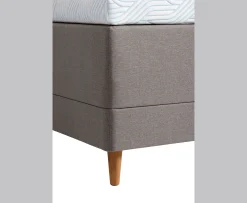 Tempur Promise Ramsäng Dark Grey 90x200 Pro Plus SmartCool 8cm Mjuk Rundat Ekben 19cm