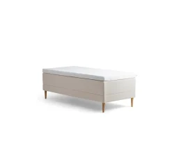 Tempur Promise Ramsäng Ivory 90x200 Pro Plus SmartCool 8cm Mjuk Rundat Ekben 19cm
