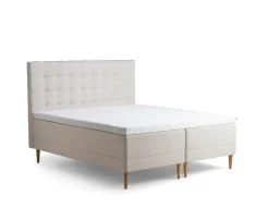 Tempur Promise Ramsäng Ivory 90x200 Pro Plus SmartCool 8cm Mjuk Rundat Ekben 19cm