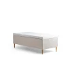 Tempur Promise Ramsäng Ivory 90x200 ProLuxe SmartCool 10cm Medium Metallben Krom 19cm