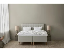 Tempur Promise Ramsäng Ivory 90x200 ProLuxe SmartCool 10cm Medium Metallben Krom 19cm