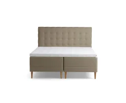 Tempur Promise Ramsäng Warm Grey 160x200 Pro Plus SmartCool 8cm Mjuk Rundat Ekben 19cm