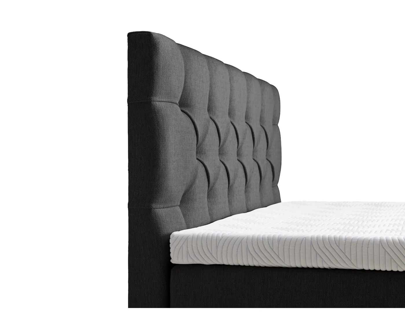 Tempur Promise Stitch Sänggavel Dark Grey 160x128