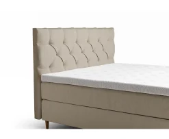 Tempur Promise Stitch Sänggavel Warm Grey 160x128