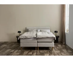 Tempur Promise Ställbar Säng Ivory 90x200 ProLuxe SmartCool 10cm Medium Rundat Ekben 19cm
