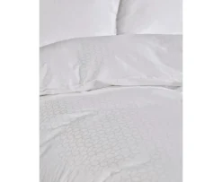 Tempur Satin Luxe Jacquard Påslakan Vit Enkel