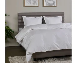 Tempur Satin Luxe Jacquard Påslakan Vit Dubbel