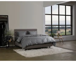 Tempur Satin Luxe Jacquard Påslakan Antracit Dubbel