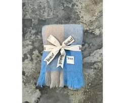 Tinted Ahlblom Ullpläd Beige/Blue 130x170