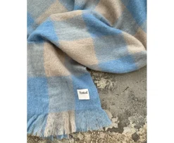 Tinted Ahlblom Ullpläd Beige/Blue 130x170