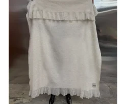 Tinted Fridh Ullpläd Solid Off White 130x170