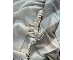 Tinted Hemple Ullpläd Beige/Offwhite 130x170