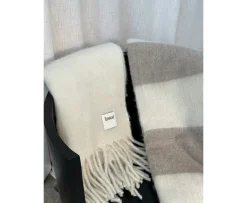 Tinted Hemple Ullpläd Beige/Offwhite 130x170