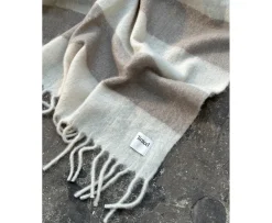 Tinted Hemple Ullpläd Beige/Offwhite 130x170