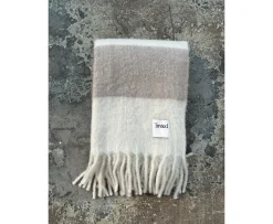 Tinted Hemple Ullpläd Beige/Offwhite 130x170